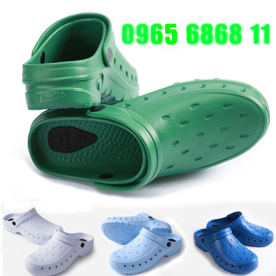 Giày dép phòng sạch chống tĩnh điện quai lỗ đầy đủ dép sục y tế chuyên dụng trong phòng mổ phòng khám phòng phẫu thuật