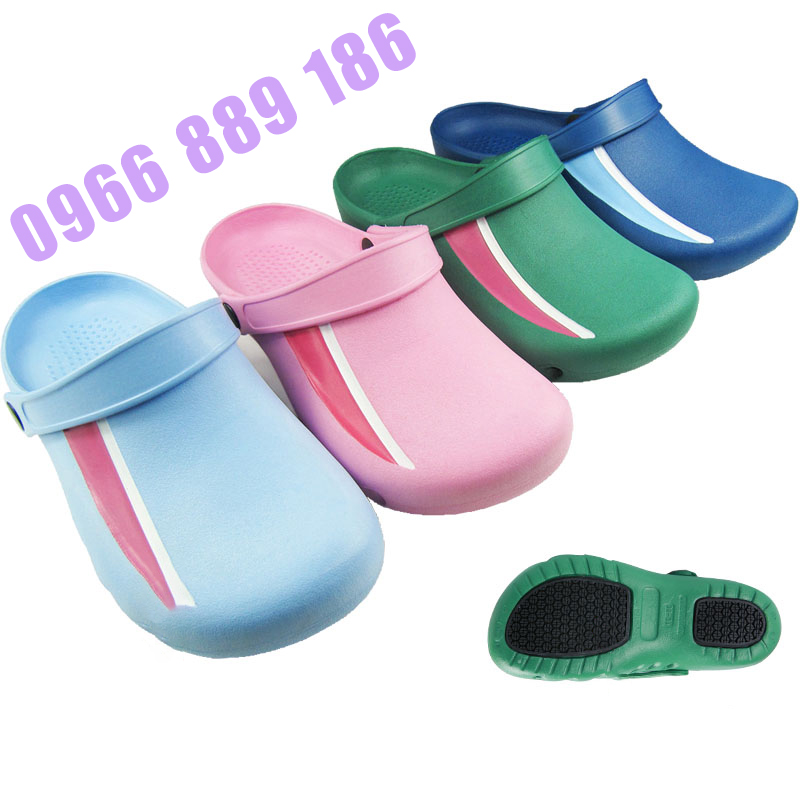Dép sục chống trơn trượt đi trong phòng khám phòng phẫu thuật dép phòng mổ phòng thí nghiệm chất liệu eva êm chân