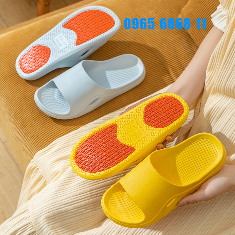 Dép lê đúc nguyên khối siêu nhẹ siêu bền dép chống trơn trượt cho bà bầu dế giày siêu nhẹ