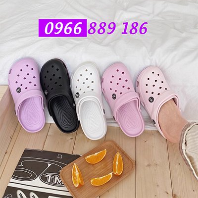 Crocs dép triều ins nữ y tá phòng mổ dép dày lớp vỏ đáng yêu giày lớn Bao Đầu dép trượt