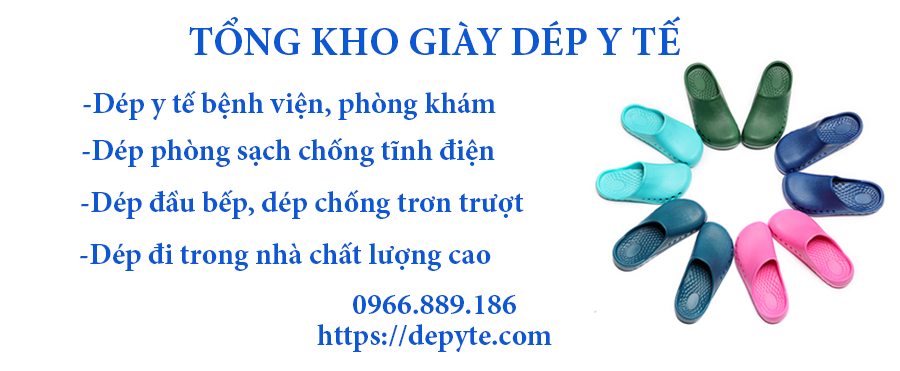 Dép y khoa có lỗ thông thoáng chuyên dụng trong ngành y