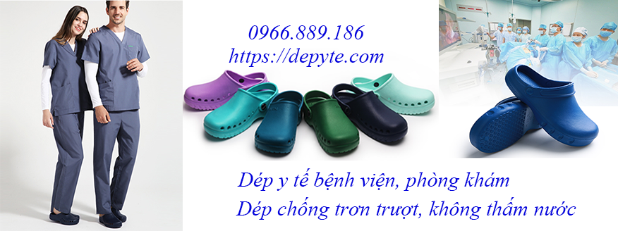 Dép y tế, dép sandals chuyên dụng trong bệnh viện, phòng khám không thấm nước, không mùi, thoáng khí
