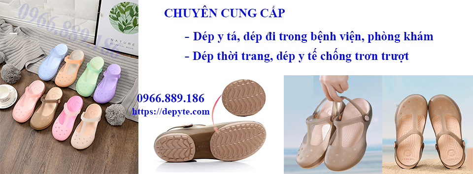 Dép y tá, dép thời trang, dép Veblen chất lượng cao chống trơn trươt, không thấm nước, phù hợp với mọi đối tượng