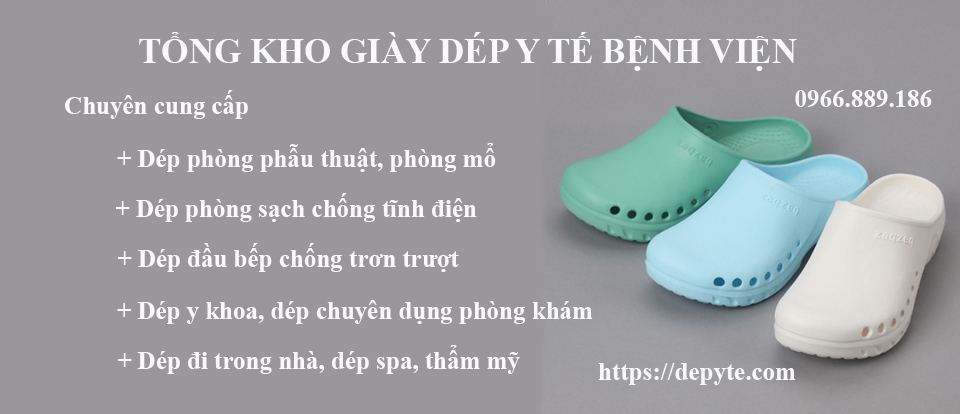 Dép  sục y tế ZaqZeq chính hãng chất lượng cao chuyên đi trong bệnh viện, phòng phẫu thuật, phòng mổ