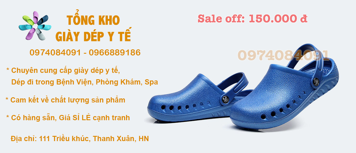 Các mẫu dép y tế đi trong bệnh viện phòng khám được quan tâm nhất hiện nay