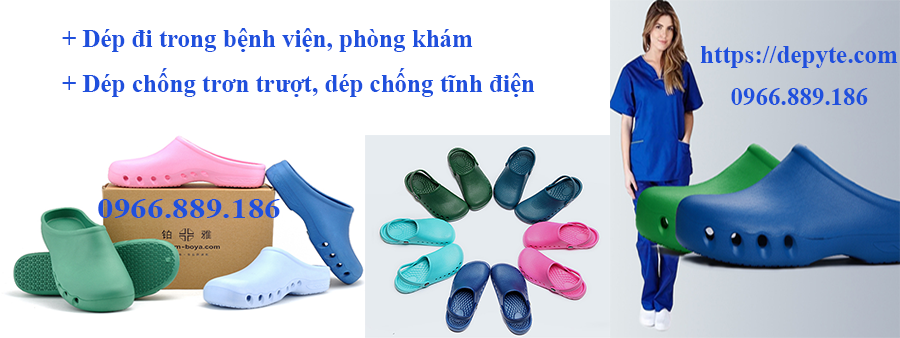 Những ưu điểm nổi bật của dép sục y tế, dép cho nhân viên y tế, dép đi trong bệnh viện chống trơn trượt